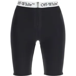 Off-White lycra logo band shorts