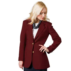 "Isabella" Women's Burgundy Blazer