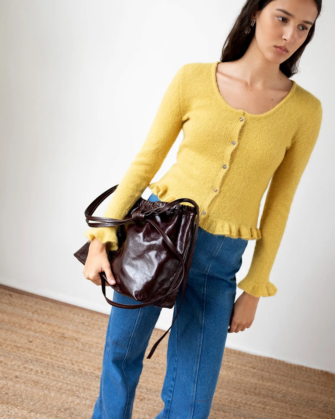 Savie Cardigan Alpaca Blend Yellow