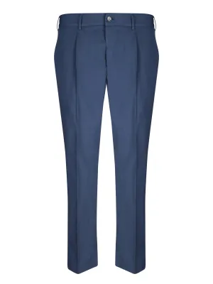 Seersucker Trousers in Blue