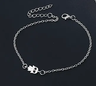 Shining Silver Hamsa Bracelet