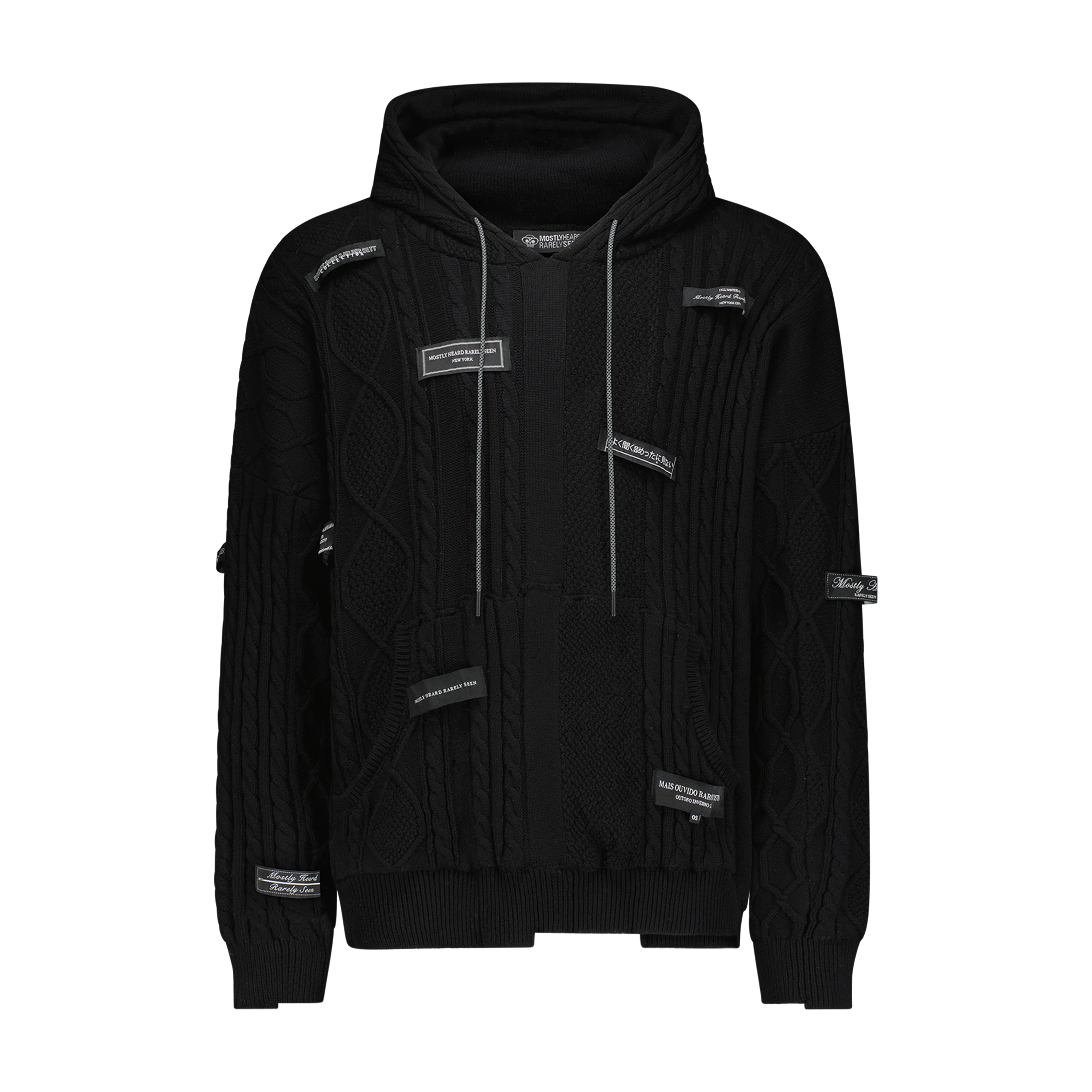 SPLICED SWEATER HOODIE