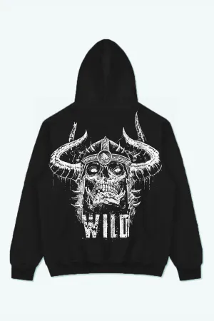 WILD DEVIL "PREMIUM VINTAGE" HOODIE (BLACK)