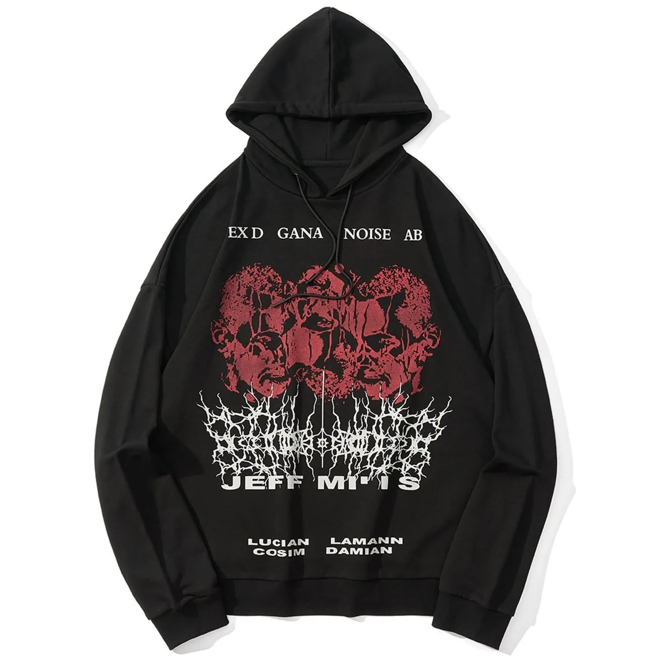 WLS Thorny Head Oversized Washed Hoodie