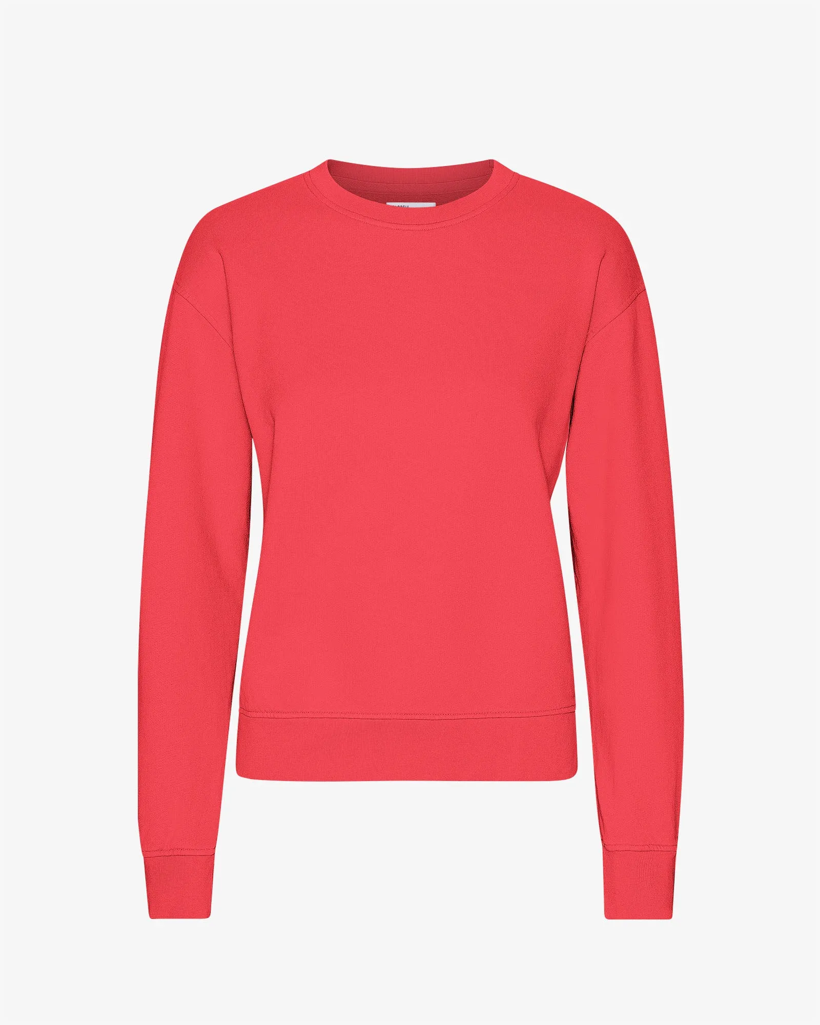 Women Classic Organic Crew - Red Tangerine