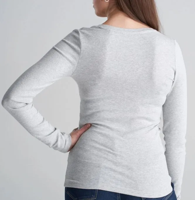 WOMEN'S LONG SLEEVE SHIRT WITH BUTTON