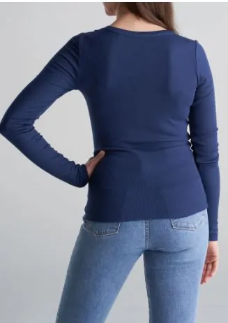 WOMEN'S LONG SLEEVE SHIRT WITH BUTTON