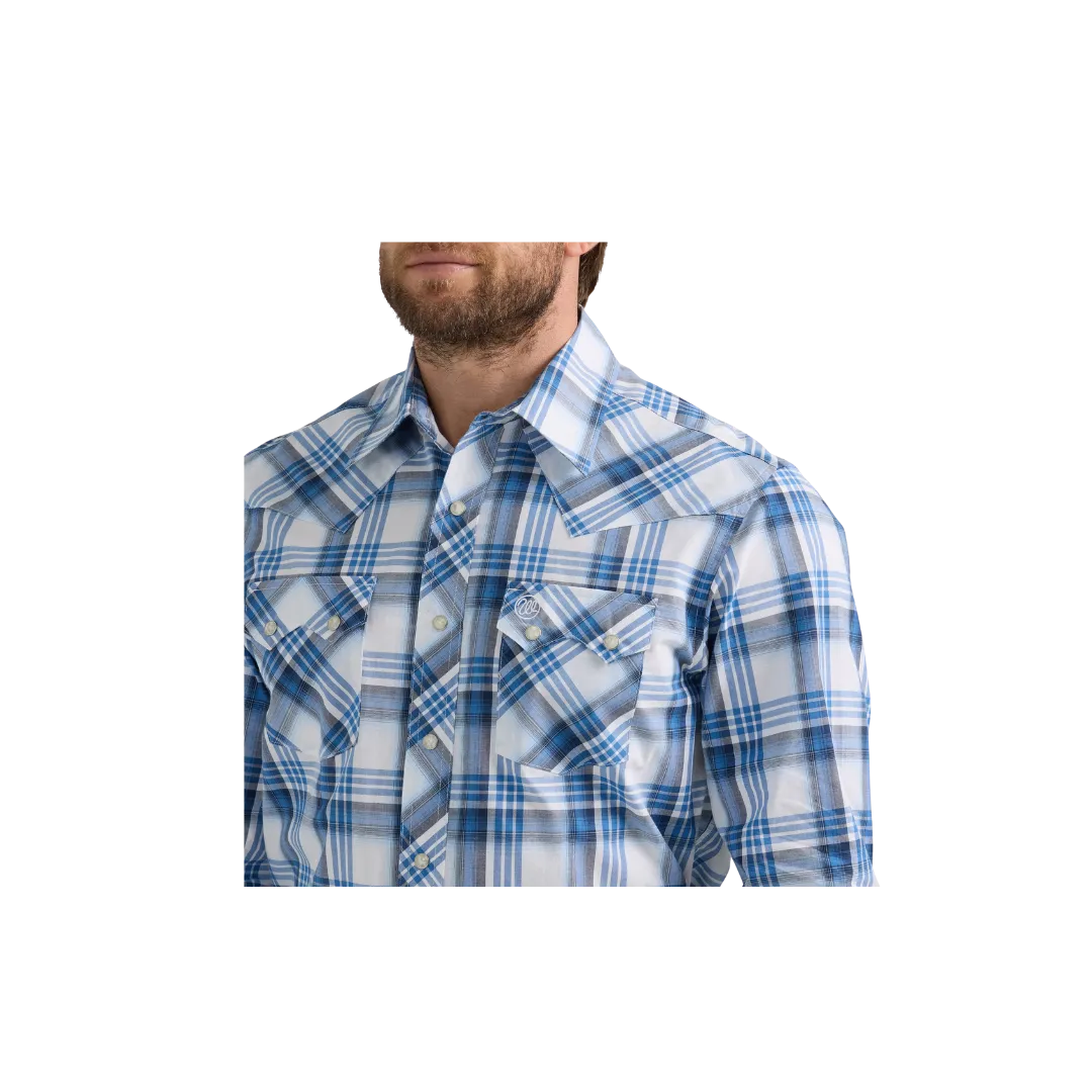 Wrangler Men's Western Blue Shirt