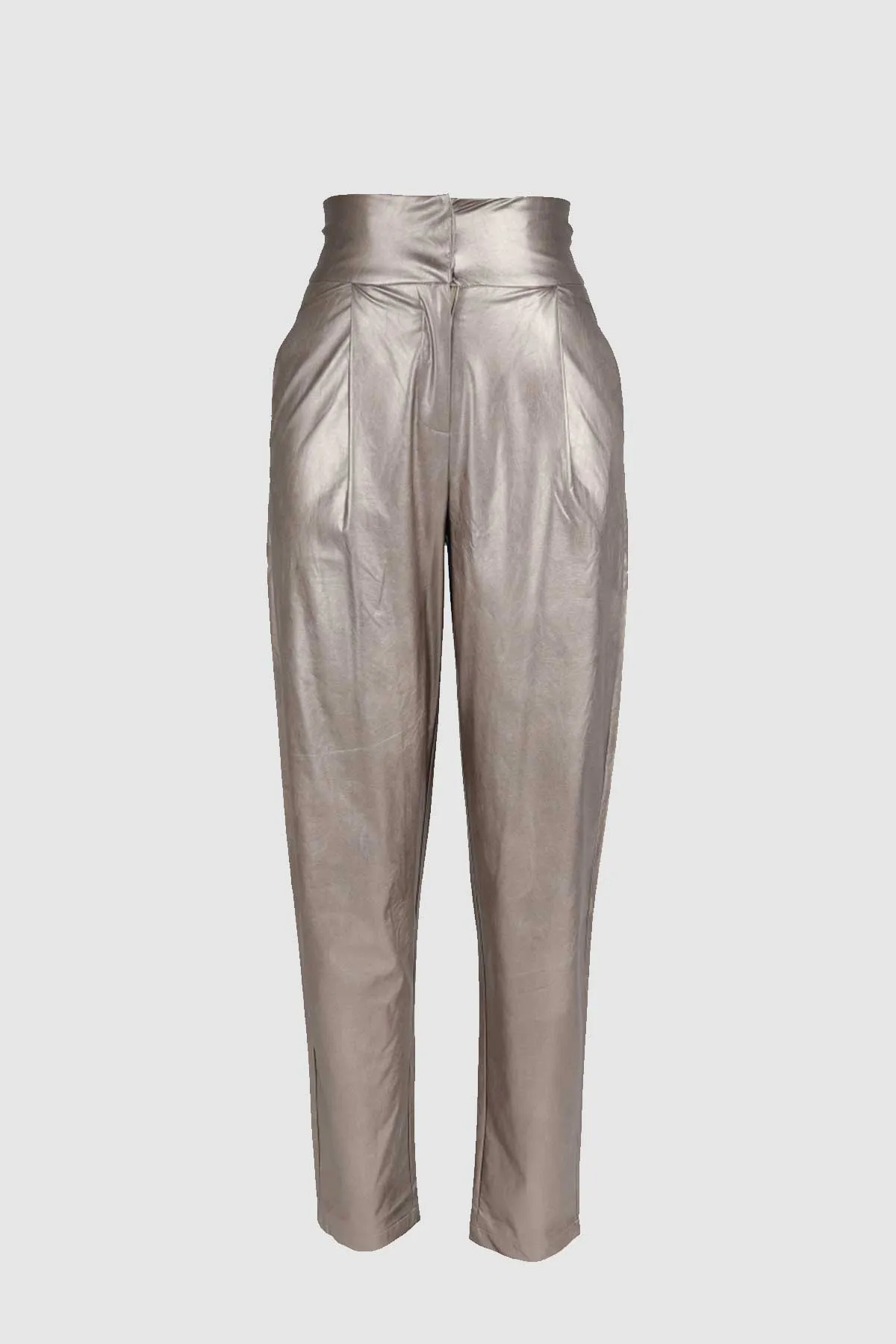 Xuele High Waist Trouser in Elm Wood